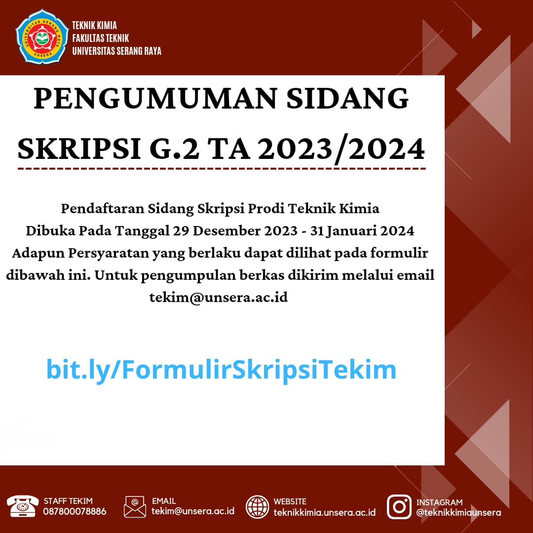 PENDAFTARAN SIDANG SKRIPSI GANJIL TA 2023.2024 – Teknik Kimia